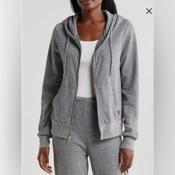 Aviator Nation Gray Bolt Hoodie - Picture 1 of 7